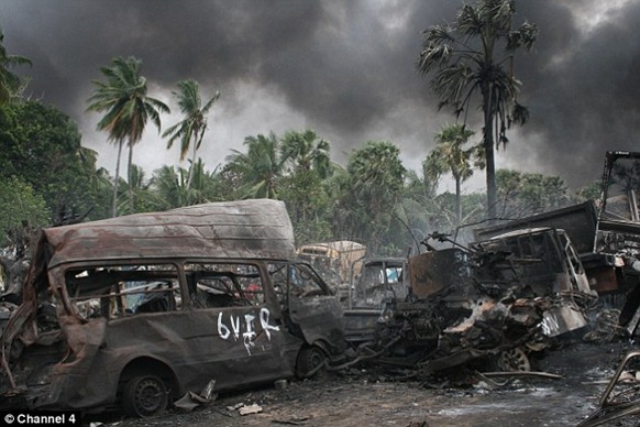 Scenes of destruction at the end of the civil war in Sri Lanka