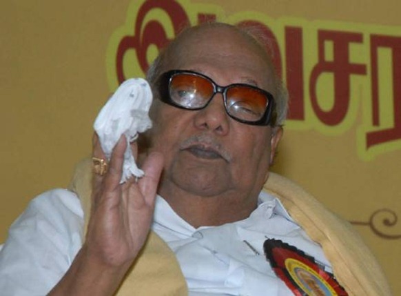 DMK president M. Karunanidhi