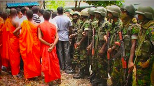 Image courtesy BBC - The storming of the Dambulla Mosque