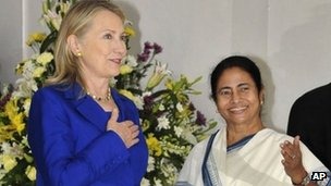 Ms Banerjee and Mrs Clinton met for nearly one hour on Monday