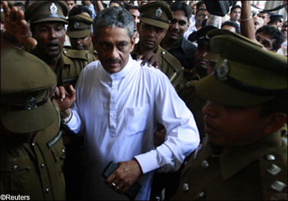 Sri Lanka's former army chief Sarath Fonseka 