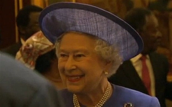 The Queen met leaders from across the Commonwealth at a lunch at Marlborough House today Photo: ITN