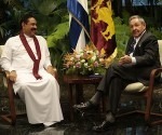 Castro meets Mahinda Rajapaksa