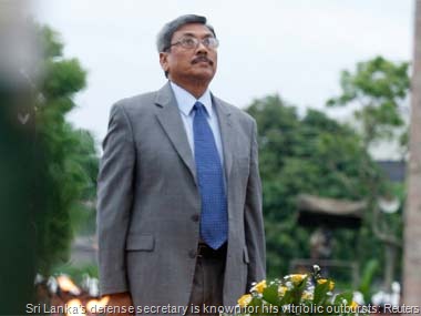 Sri Lanka’s defense secretary is known for his vitriolic outbursts: Reuters