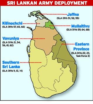 Sri lankan army deployment - hindu