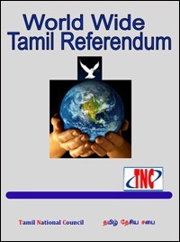 A publication summarising the results of diaspora referenda in 10 countries on independent and sovereign Tamil Eelam, brought out by Tamil National Council that coordinated the referendum in the UK