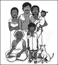 Tamil refugee family in the web-book