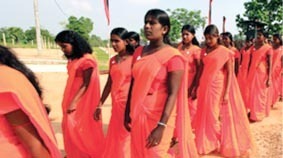 Some of the Tamil females, who were recruited to the army and reportedly suffered mental distress 