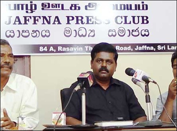 Sritharan_press_conf_Jaffna