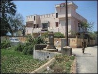 The Cheakkizhaar Hall on one end of the tank. The hall was built on the site, where the house of Madduvil K Vetpillai once stood [Photo: Seelan, UK]