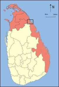 The region of traditional territory of the nation of Eezham Tamils ‘officially’ Sinhalicised by genocidal Colombo with and aim of wedging North and East. 