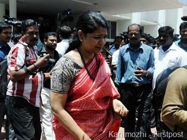 Kanimozhi is set to return to the Rajya Sabha. Here she is after visiting the Congress office in Chennai. Firstpost