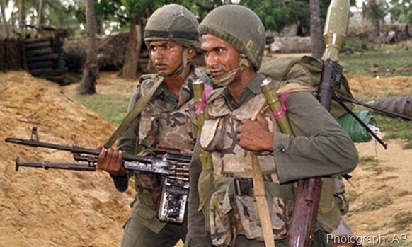 Sri Lankan soldiers searching for Tamil Tiger rebel positions in northern Jaffna, Sri Lanka in 2001. The new disclosures relate to the 1980s. Photograph: AP