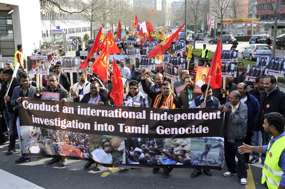 Tamil protesters in Geneva