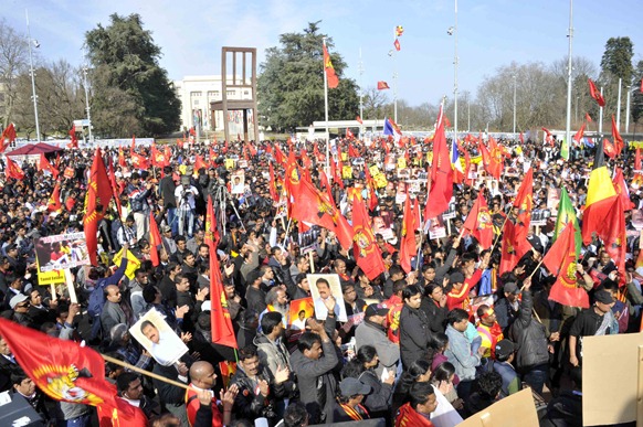 Tamil protesters in Geneva